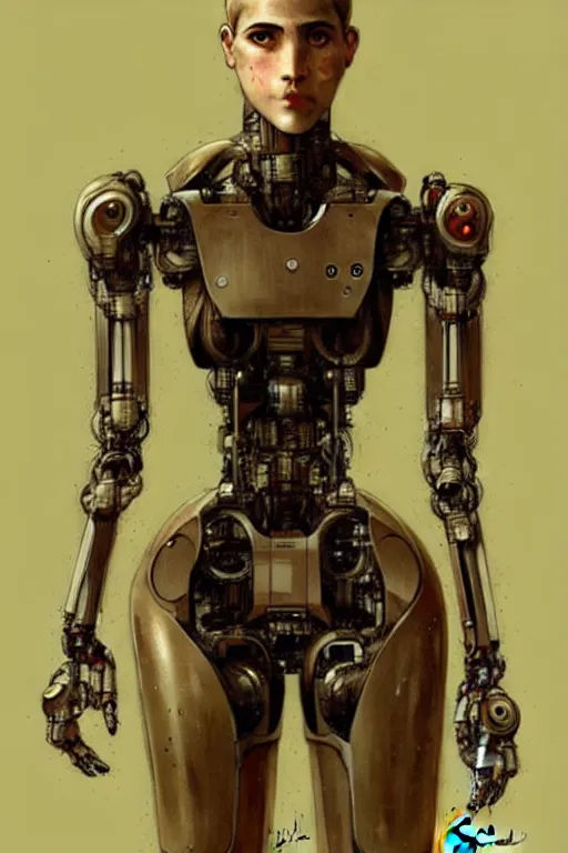 Image similar to humanoid robot from ex machina by jean - baptiste monge