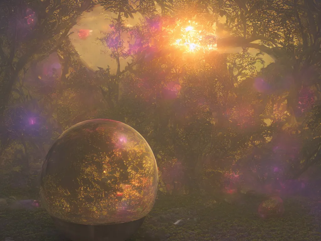 Image similar to 3 d render, sunlight study, the universe is a spheroid region 7 0 5 meters in diameter, art nouveau, by rachel ruysch and ( ( ( ( ( lisa frank ) ) ) ) ), 8 k, sharp focus, octane render