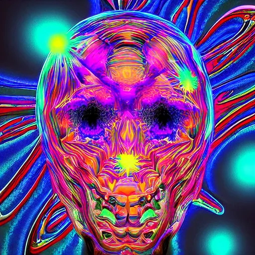 Image similar to “psychedelic logic death, digital art trending on artstation”