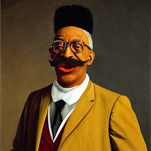 Prompt: Colonel Sanders merged with Gus Fring from Breaking Bad. Painted by Caravaggio, high detail