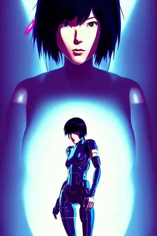 Image similar to a film still portrait of a motoko kusanagi ghost in the shell, finely detailed features : : gits sac 2 0 4 5 by pixar : : by ilya kuvshinov, rossdraws, artgerm, sola digital arts, octane render, production i. g, volumetric lighting, anti aliasing, raytracing : :