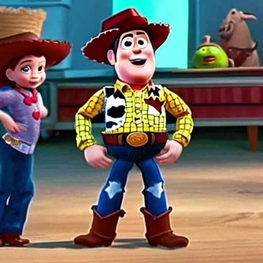 Image similar to a screenshot of Danny Devito in Toy Story (1995)