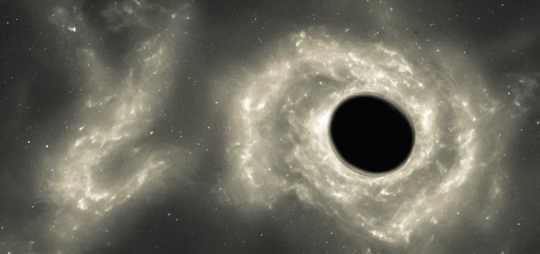 Prompt: Photo of a Black Hole in the sky, very detailed, daytime