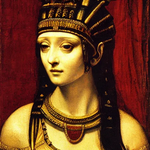 Image similar to cleopatra by leonardo da vinci