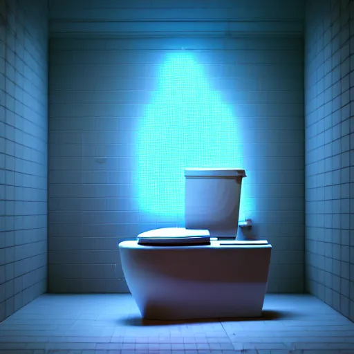 Prompt: Digital art High detailed Dr.Manhattan in Ukrainian village house by Taras Shevchenko, siting on a toilet, photorealism, by Beeple,8K,Pentax 67, Kodak Portra 400, rendered in Octane render