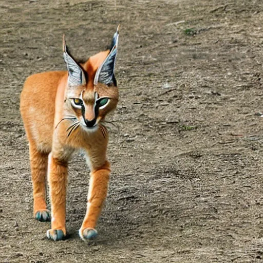 Image similar to high quality closeup shot of a caracal