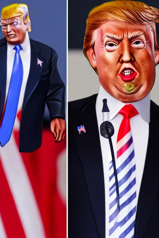 Image similar to smooth donald trump, photorealistic, highly detailed,