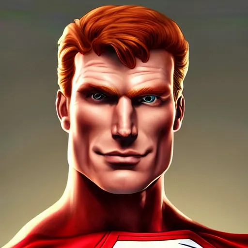 Image similar to ginger superman by artgerm