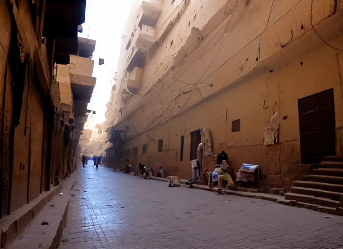 Prompt: cairo old streets