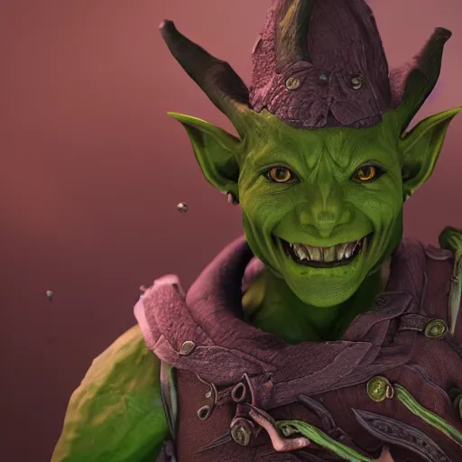 Image similar to goblin, green skin, ffxiv, final fantasy 1 4 screenshot, octane render, 8 k, fantasy