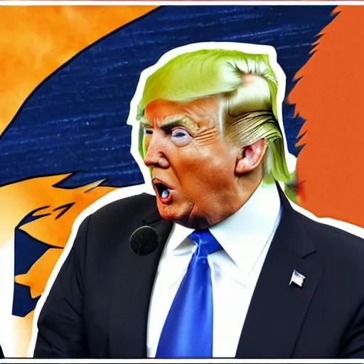 Prompt: donald trump as naruto