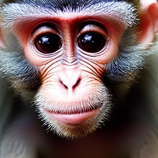 Image similar to small monkey, big eyes