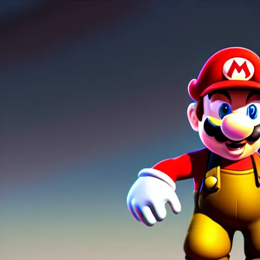 Prompt: Chris Pratt dressed as Super Mario, HD photograph, cinematic lighting