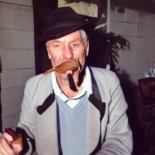 Image similar to photo of bingus smoking a cigar
