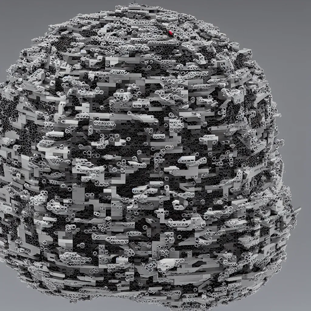 Image similar to dyson sphere lego set