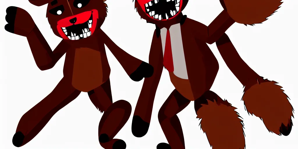 Image similar to Foxy from five nights at freddy's, concept art