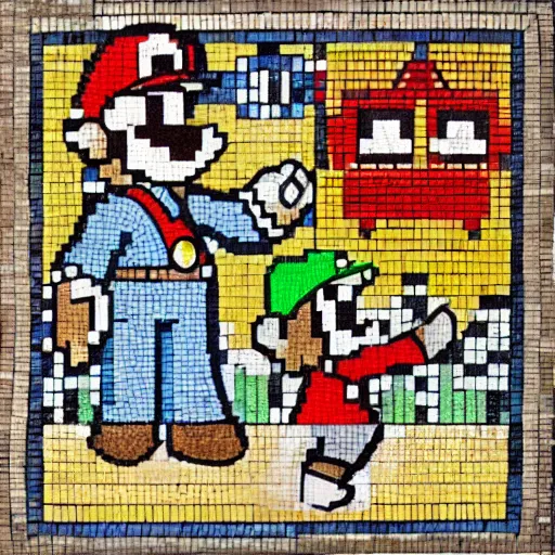 Super Mario RPG - Mosaic Art Collective