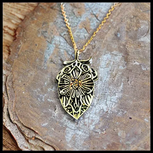 Image similar to seraphim necklace artnouveau style