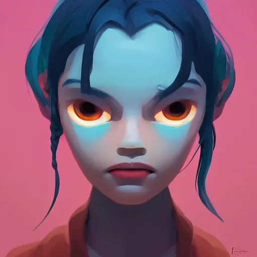 Image similar to face icon stylized minimalist contact 1 9 9 7, loftis, cory behance hd by jesper ejsing, by rhads, makoto shinkai and lois van baarle, ilya kuvshinov, rossdraws global illumination