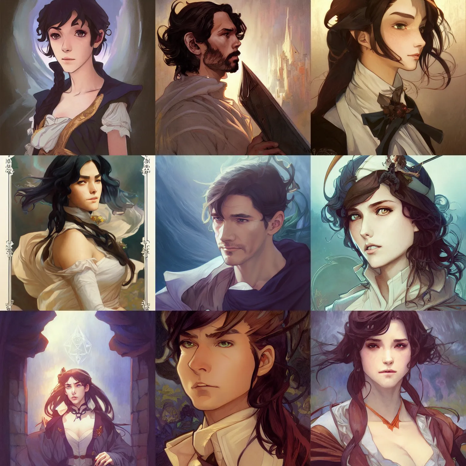 Prompt: count of monte cristo, sailor, art by artgerm and greg rutkowski and magali villeneuve and alphonse mucha and rossdraws and makoto shinkai, young jim caviezel, d & d, fantasy, portrait, highly detailed, headshot, digital painting, trending on artstation, concept art, sharp focus, illustration