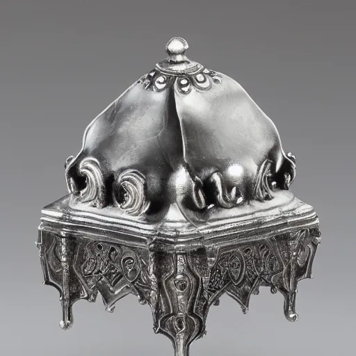 Image similar to silver pramid in the gothic style