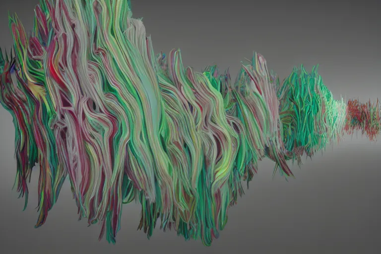 Prompt: Painful pleasures by Lynda Benglis, octane render, 4k, 8k, sharp, very very beautiful, stunning, (twisted flux), vanishing!