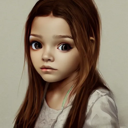 Prompt: artstation very young girl, very detailed, , portrait, high contrast