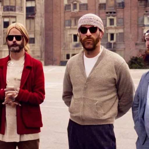 Prompt: a still of from the movie the royal tenenbaums crossover with the game inscryption