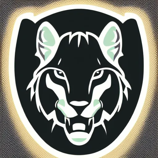 Image similar to sports logo detailed vector cougar