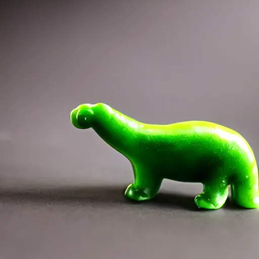 Prompt: photo of a gummy bear apatosaurus