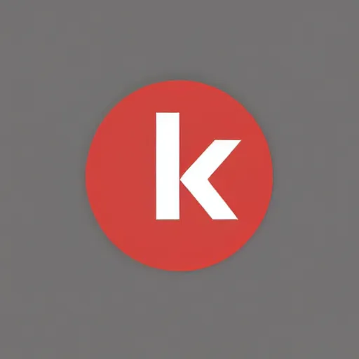 Prompt: a logo with the letters k k, minimalist