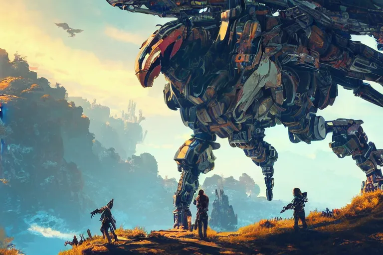 Image similar to glinthawk machine mecanical creature robot of horizon forbidden west horizon zero dawn radiating a glowing aura global illumination ray tracing hdr fanart arstation by ian pesty and alena aenami artworks in 4 k