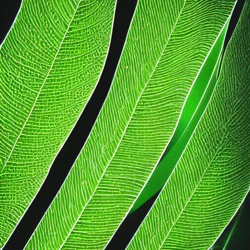 Prompt: abstract art of healthy leaves and plants, dark green and light green