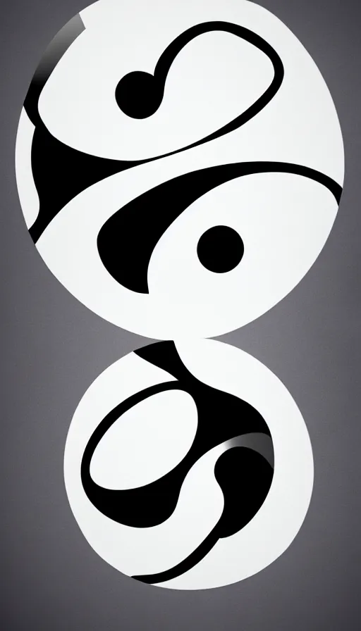 Image similar to Abstract representation of ying Yang concept, by Khara Inc