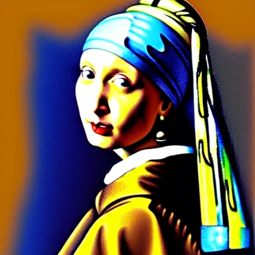 Prompt: joey butafuco from friends as the girl with the pearl earring