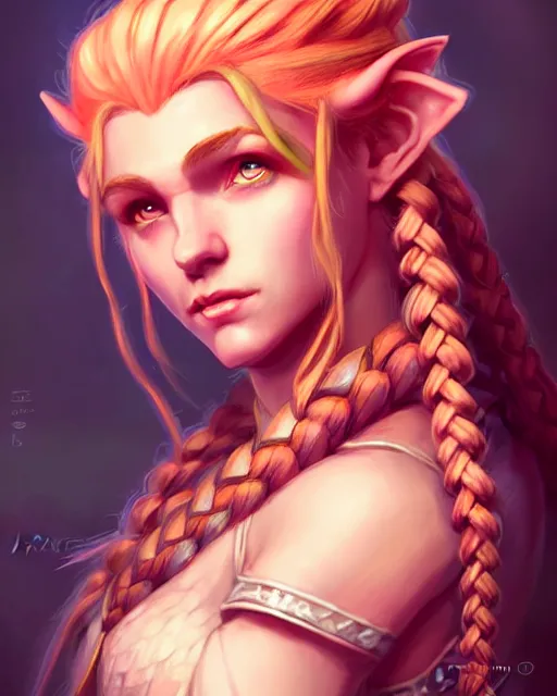 soft pretty female firbolg dungeons and dragons long | Stable Diffusion ...