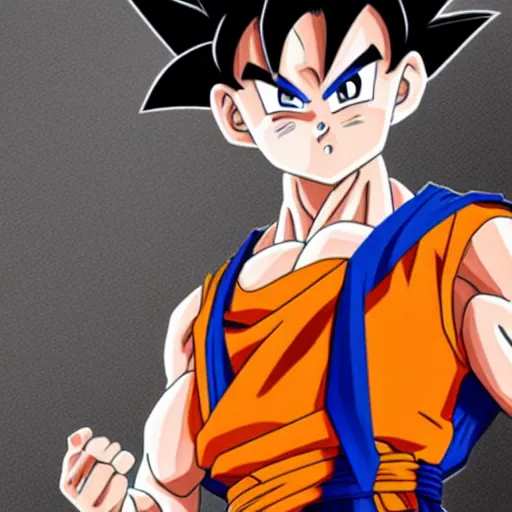 poster goku wearing air jordan sneakers in anime style, Stable Diffusion