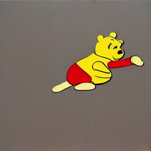 Image similar to pooh by banksy