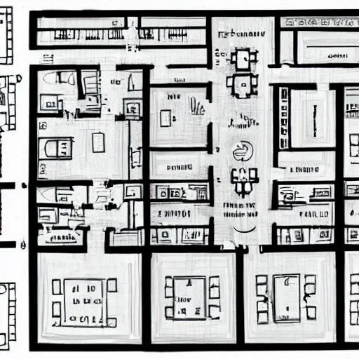 Prompt: a haunted mansion floor plan horror game