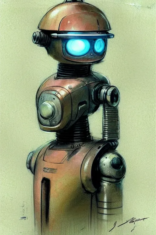 Prompt: ( ( ( ( ( 1 9 5 0 s retro future robot android ai movie character. muted colors. ) ) ) ) ) by jean - baptiste monge!!!!!!!!!!!!!!!!!!!!!!!!!!!!!!