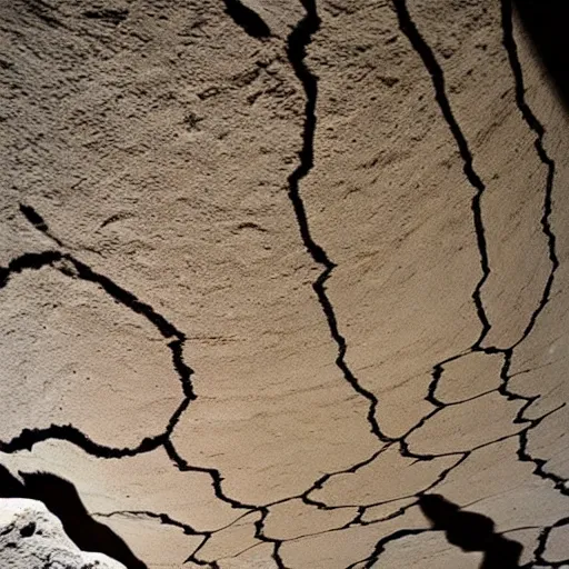 Image similar to infinity, paleolitic cave art