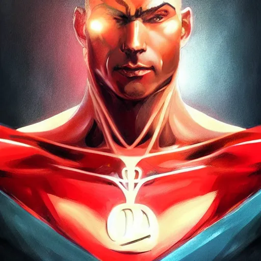 Prompt: portrait of the justice league, d & d, muscular! athetic slim bodybuilder, red and black, futuristic, fantasy, intricate, elegant, highly detailed, digital painting, artstation, concept art, smooth, sharp focus, illustration, art by artgerm and greg rutkowski and alphonse mucha