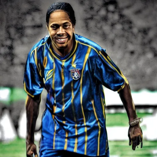 Prompt: portrait of ronaldinho gaucho, high detail, high resolution