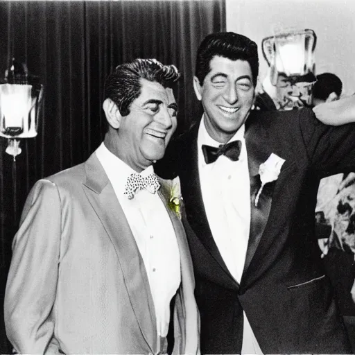 Image similar to Dean Martin and Jerry Lewis wedding