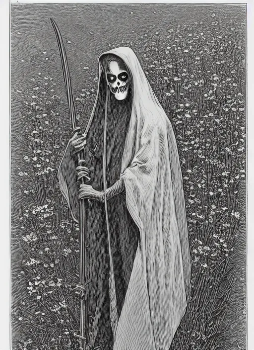 Grim Reaper's Gentle Touch. The Grim Reaper was a tall, thin…, by Bulut  Yaman