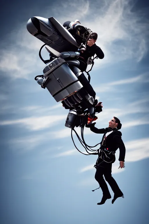 Image similar to joe bidden flying with jet pack, high resolution, photorealistic, cinematic, smooth, 4 k, aesthetic lighting, baroque object, sharp focus, hyperdetailed, tumblr trending, with small object details, professional photography, pullitzer winning photo by : canon eos 5 d mark iv, by karah mew and adnan abidi and jodie bateman