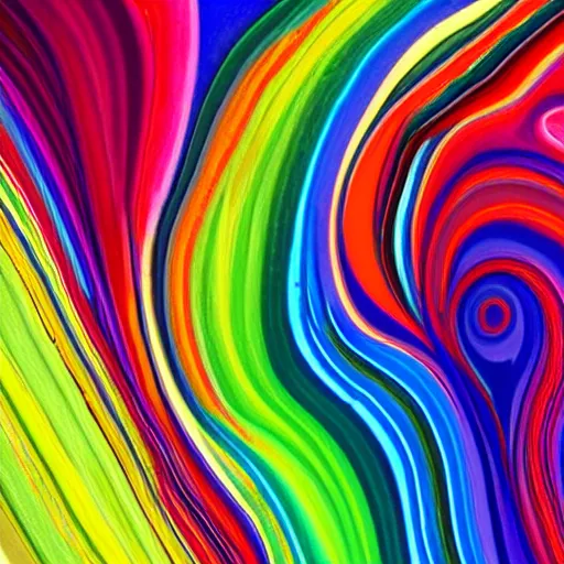Image similar to colorful aesthetic paint swirl