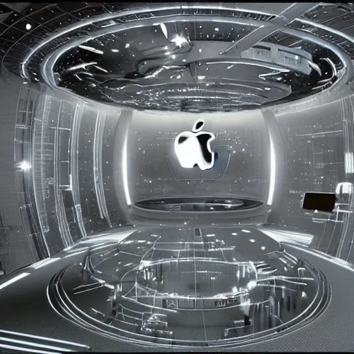 Image similar to if apple inc. designed a space ship