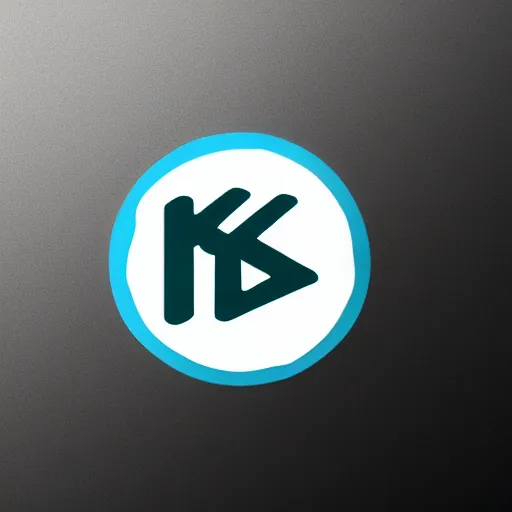 Image similar to a logo with the letters k k, minimalist