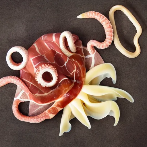 Image similar to octopus prosciutto undersea